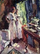 Konstantin Korovin Beside the open window oil painting